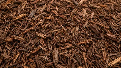 Hardwood mulch texture
