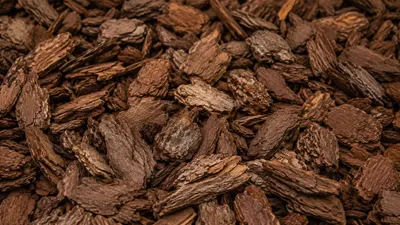 Pine bark mulch texture
